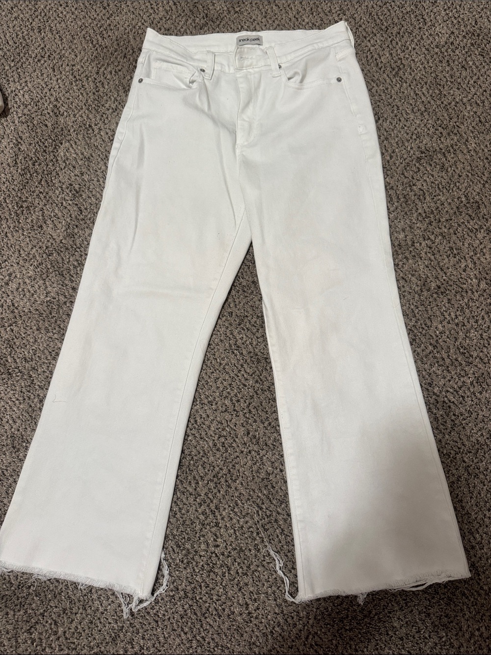 Sneak Peek White Denim Jeans